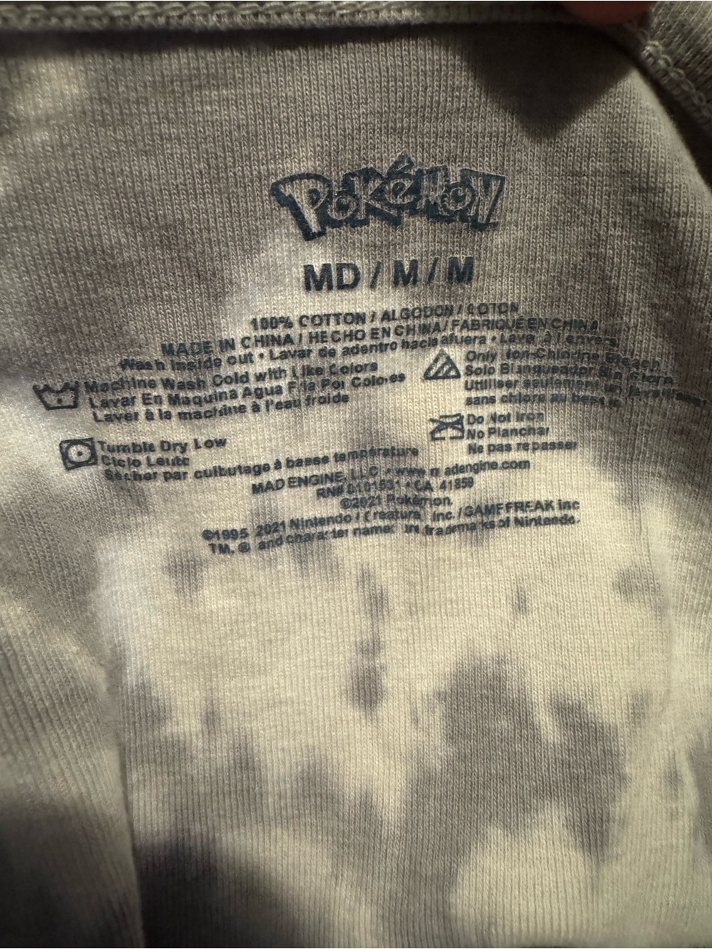 Pokémon Tie-Dye Graphic Camisole Crop Top - Picture 3 of 3